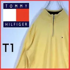 送料無料！ トミーヒルフィガー レアカラー ハーフジップ ニット セーター 人気