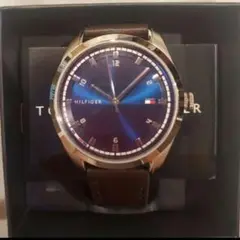 ラスト【新品】TOMMY HILFIGER アナログ時計 青