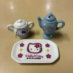1997年 サンリオ キティ 陶器 ミニチュア ティーセット - メルカリ