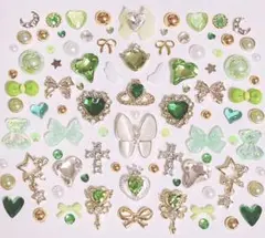 ネイルパーツ グリーン 緑 まとめ売り ㊵