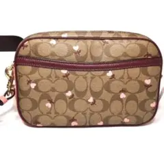 COACHショルダーバッグ  ピンクハートマルチ