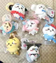 顔厳選　ちいかわ サンリオ ぬいぐるみ ぷちミニマスコット 7 種コンプリート