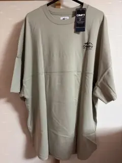 CAMP7 エンボスロゴTシャツ L カーキ