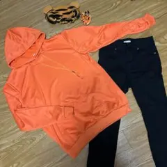 ディズニー ティガー　バウンドコーデ オレンジパーカー　Dハロ　4点セット