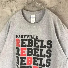 A2427古着　Tシャツ グレー　バックプリント