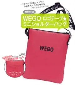 WEGO（ウィゴー） ロゴテープ ミニショルダーバッグ ハートのボタンのサムネイル