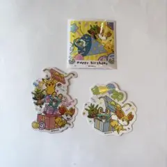 ポケモン３０周年　ハリマロン　ピカチュウ　ケロマツ　ステッカーセット　韓国限