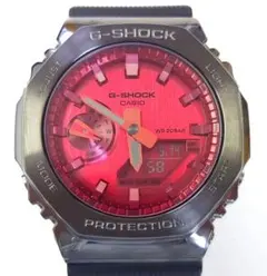 電池新品✨G-SHOCK GM-2100B ダークグレー レッド カシオーク - メルカリ