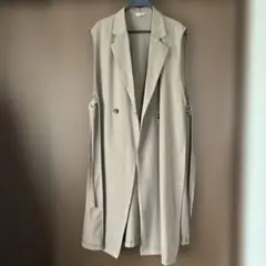 ノースリーブ ベージュ コート