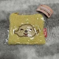 モンチッチ もこもこスクエアポーチ　イエロー