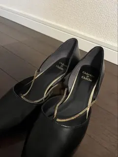 Odette e Odile チェーン パンプス ブラックのサムネイル