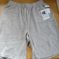 【新品タグ付き】Champion グレー ショートパンツ L 綿100%