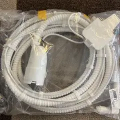 洗濯機用ホース 排水口付き ホワイト【SHARP】