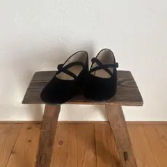 サイズ21センチ　黒 ベルベット フォーマルシューズ