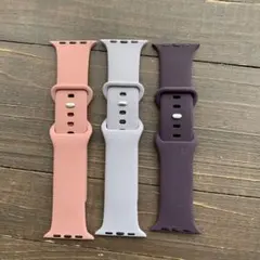 新品未使用 Apple Watch ラバーベルト ピンク パープル ラベンダー