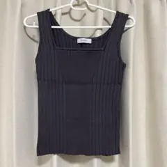 PAGEBOY リブニット タンクトップ ダークグレーのサムネイル