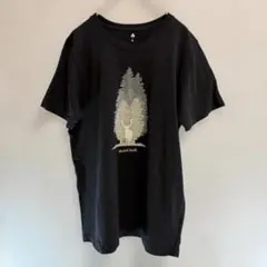 mont-bell 鹿プリントTシャツ 黒 L相当 登山のサムネイル