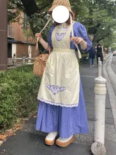 古着 エプロン ヴィンテージエプロン レースのサムネイル
