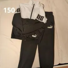 PUMA ジャージ 上下セット ブラック ホワイト150