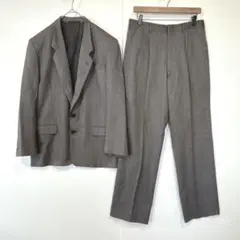 코시노 준코 빈티지 수트 세트 일본산 스트라이프 울 LL