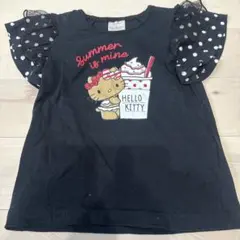futafuta ハローキティ Tシャツ 黒 ドットのサムネイル