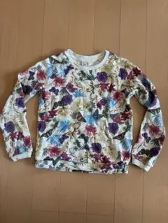 Zara Kids 花柄 長袖薄手トレーナー 7-8歳 130cm