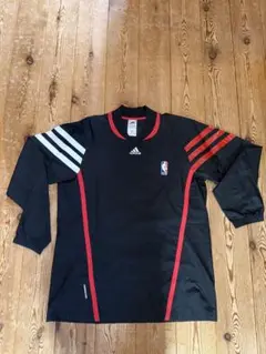 adidas NBA 長袖ウォームアップウェア 黒/赤/白
