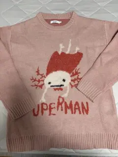 graniph グラニフ ウーパーマン ウーパールーパー ニット ピンク S