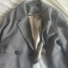 ONE Way テーラードジャケット 白黒チェック