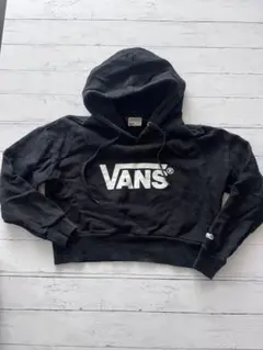 VANS クロップド丈 プルオーバーパーカー ブラックFのサムネイル