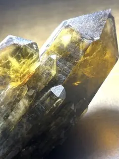 パワー最強！　ゼウスクォーツ　原石（新品未使用）スモーキーシトリン置物クラスター