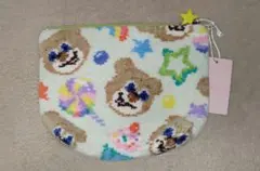 ラブラリーバイフェイラー ハッピーポップ ニコ 舟形 ポーチ M ペールグリーン