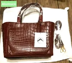 【JRA認定】サンバッグ坂本 クロコダイル お財布ショルダーバッグ ボルドー JRA認定】サンバッグ坂本 クロコダイル お財布ショルダーバッグ