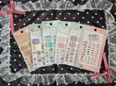 ジェルネイルシールなど 6パックセット