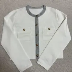 【新品未使用】アプワイザーリッシェ　カーディガン白