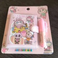 LABUBU ノートとペンセット ピンク