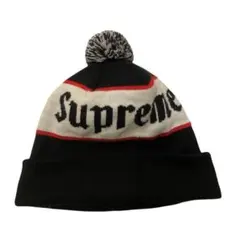 Supreme ニット帽 ブラック/ホワイト