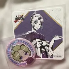 銀魂 月詠缶バッジとコースターセット 春のぶらり旅
