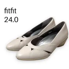 【外観美品】fitfit フィットフィット　パンプス　24.0