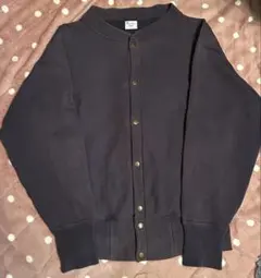 チャンピオン リバースウィーブ スナップカーディガン 単色タグ 青タグ ネイビー