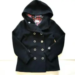 reppi amario レピピ 黒 ウール PコートS