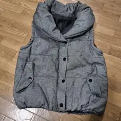 レディース グレー系ダウンベスト フリーサイズ PRIVATE BEACH