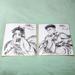 鬼滅の刃 柱稽古編 Blu-ray DVD 特典 色紙　胡蝶しのぶ　悲鳴嶼行冥