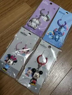 ディズニー めじるしアクセサリー 4種セット♡ミキミニ♡ルシファー＆スティッチ
