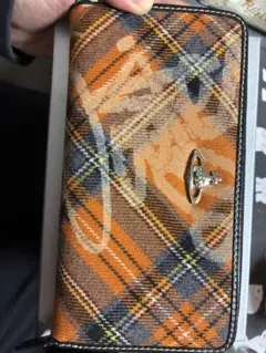 【Amazon購入・正規品】ヴィヴィアンウエストウッド チェック柄 オレンジ