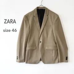 ZARA テーラードジャケット ベージュ 46 M相当　175/92A メンズのサムネイル