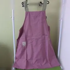 大きいサイズ　5L　くすみピンク エプロンのサムネイル