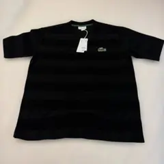 LACOSTE Tシャツ ブラック ボーダー FR4 US M