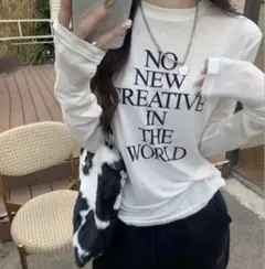 DAZY SHEIN ロンT メッセージ 長袖