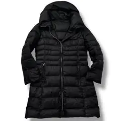 【高級】MAXMARA マックスマーラ ダウン コート　ロング　Aライン　黒